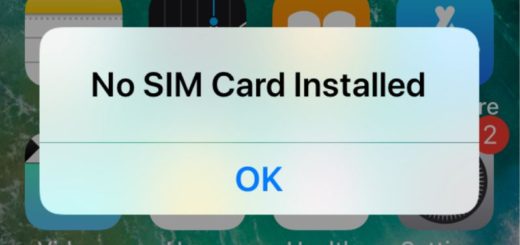 No SIM card installed error