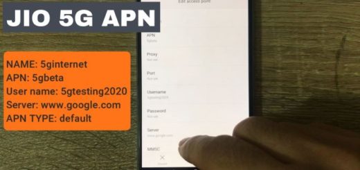 Jionet APN Settings 5G Beta